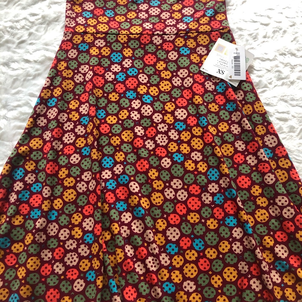 NWT Multicolored circles LuLaRoe XS Azure